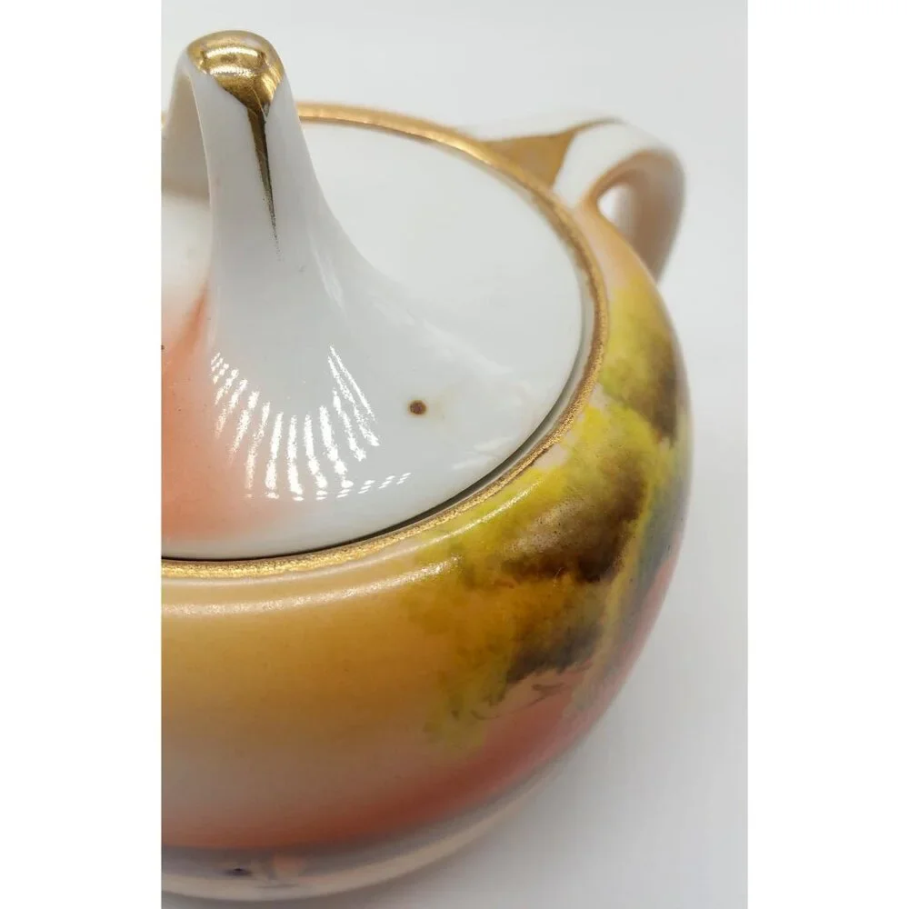 Antique Noritake Morimura Hand painted Sugar bowl